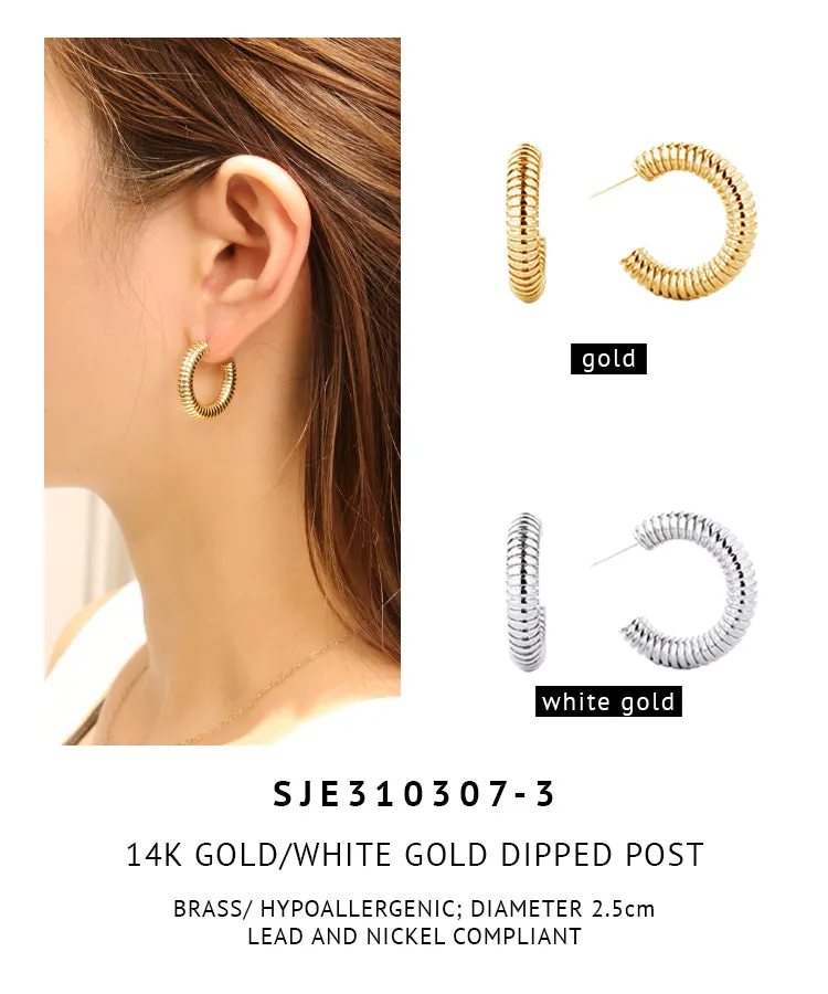 14K Gold Dipped Post