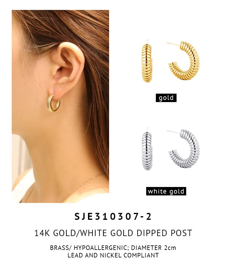 14K Gold Dipped Post