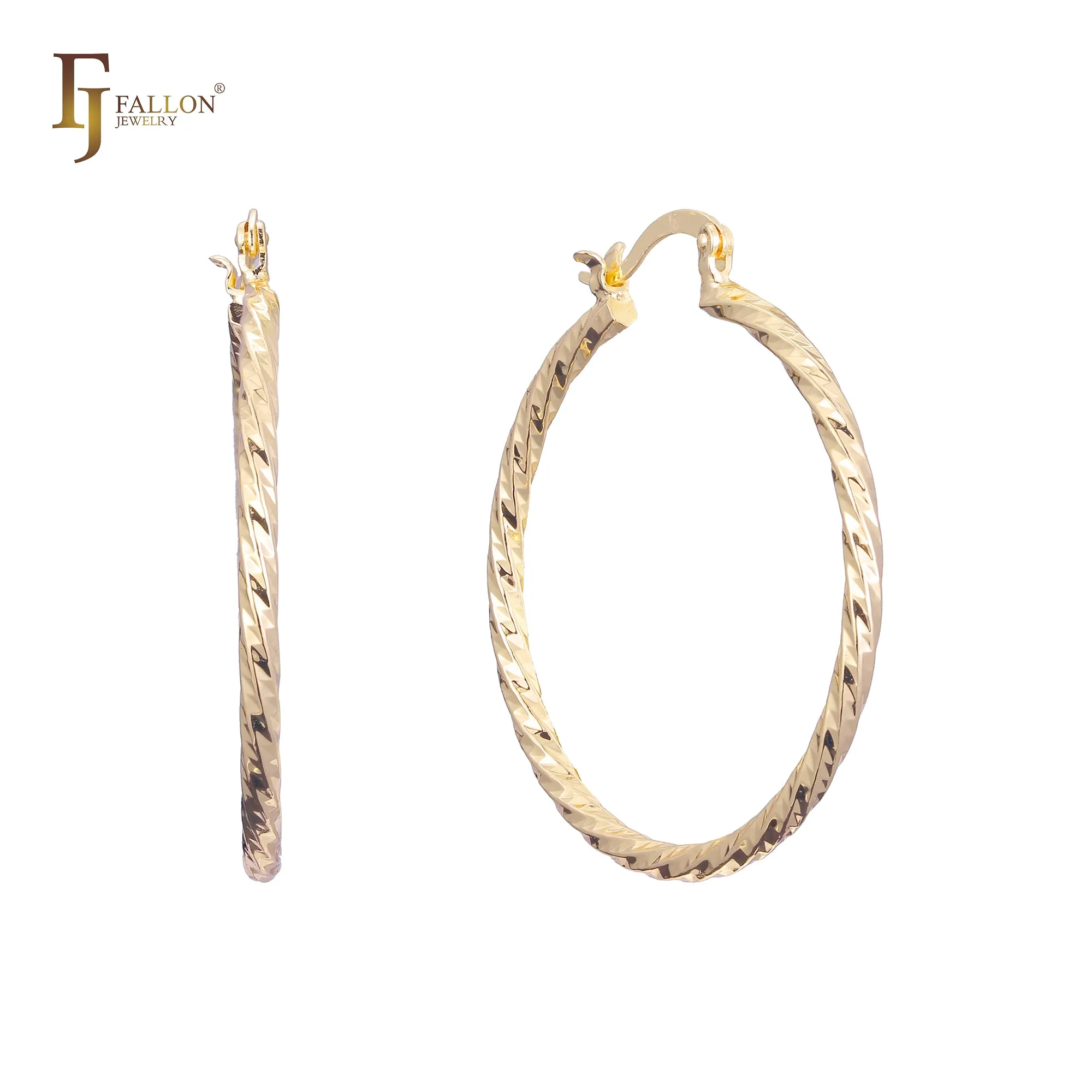 14K Gold hoop earrings