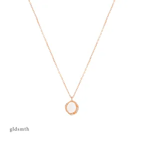 14k Rose Gold Madeline Moonstone Necklace