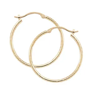 1.5x25mm Gold Hoops