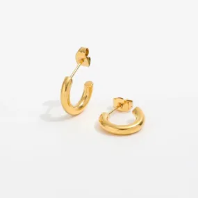 18K Gold-Filled Open Stud Earrings