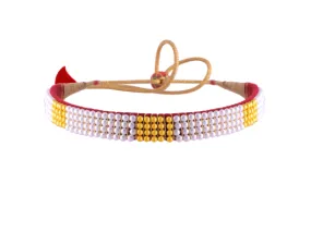 22k Gleaming Pearl & Gold Tushi Choker