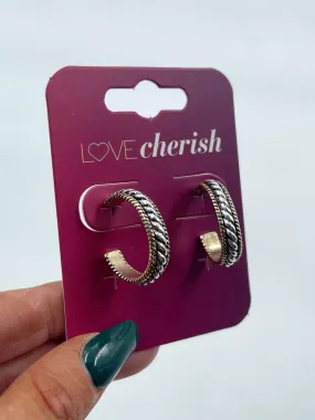 22mm Gold/Silver Hoop Earring