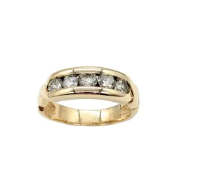 3/4 Carat Total Weight 5 Round Diamond Band