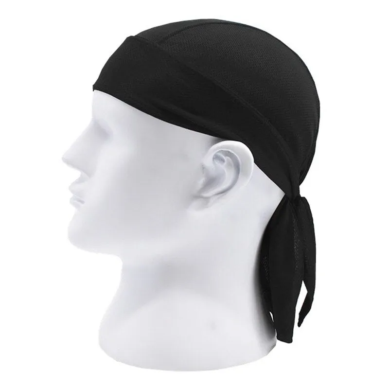 4Colors Men Summer Quick Dry Pure Cycling Cap Running Riding Hood Headband Head Scarf Bandana Headscarf Pirate Hat