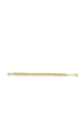 Absolute Diamonte Stud Bracelet, Gold