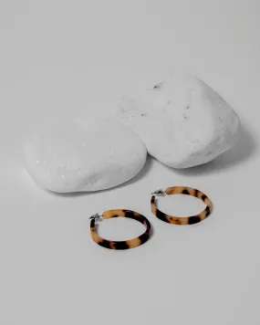 ACRYLIC ROUND HOOP EARRINGS 2220 - حلق