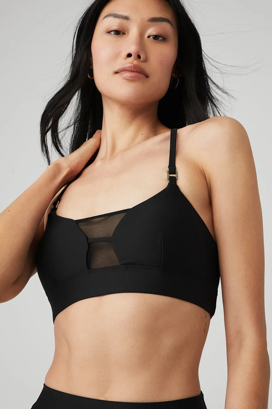 Airlift Mesh Allure Bra - Black