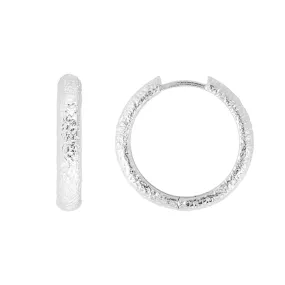 ANTIQUE SILVER MAXI HOOPS