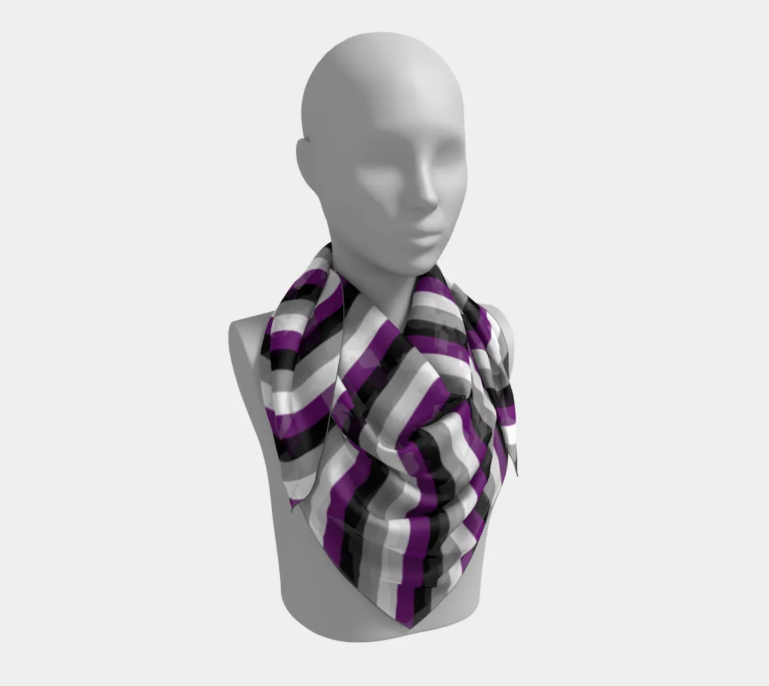 Asexual Stripes - Square Scarf