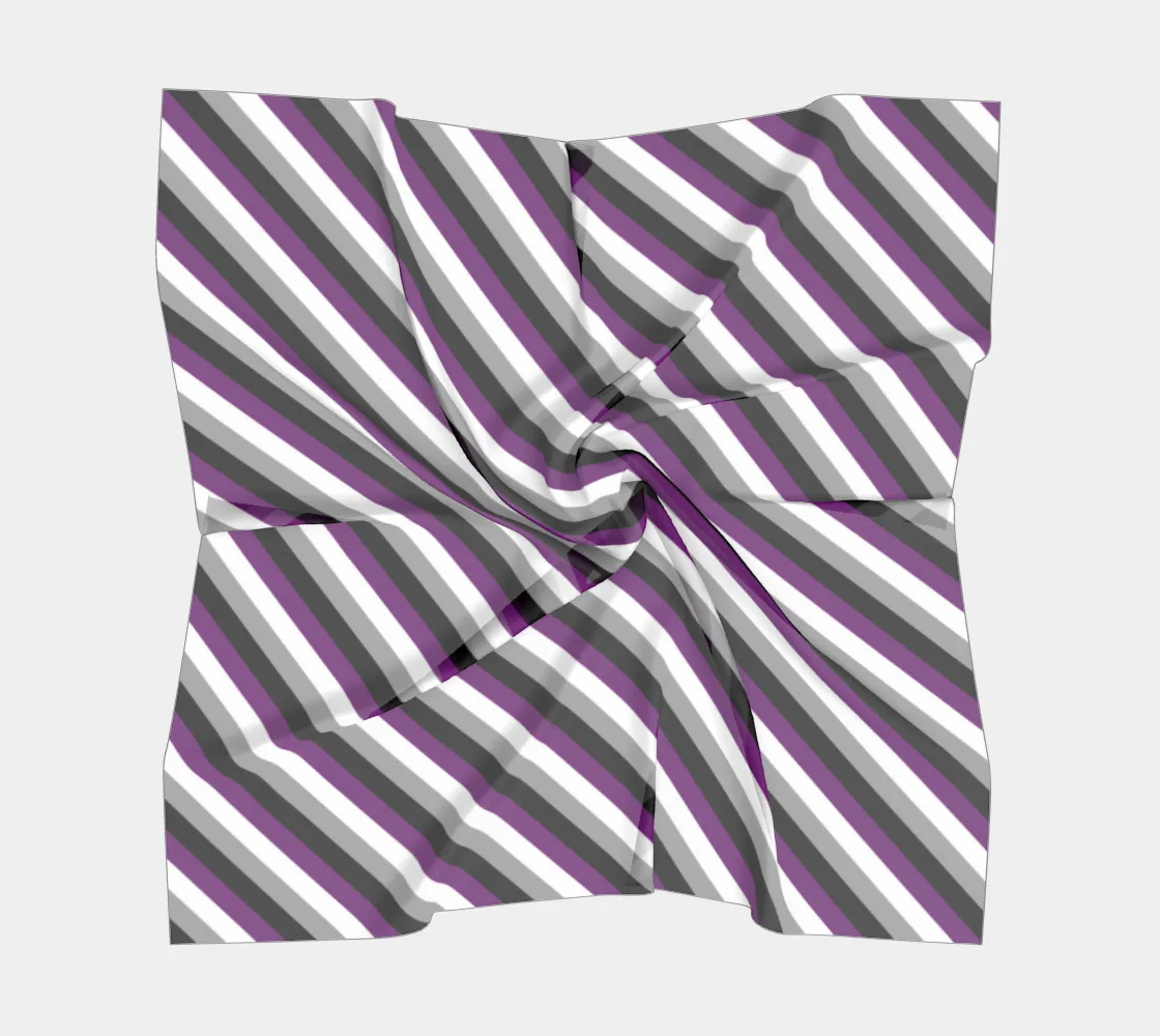 Asexual Stripes - Square Scarf