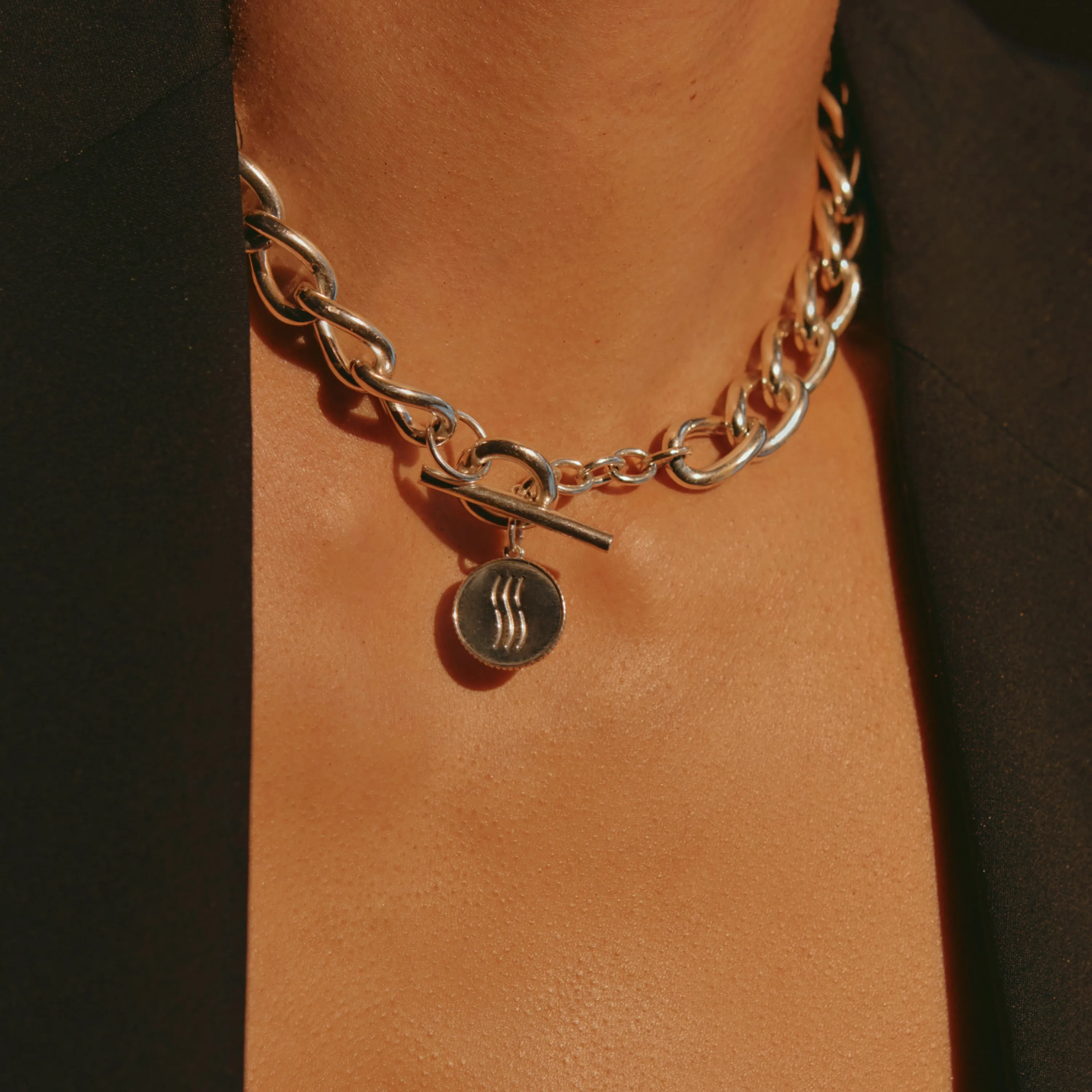 BH x LP Be Water Coin Necklace