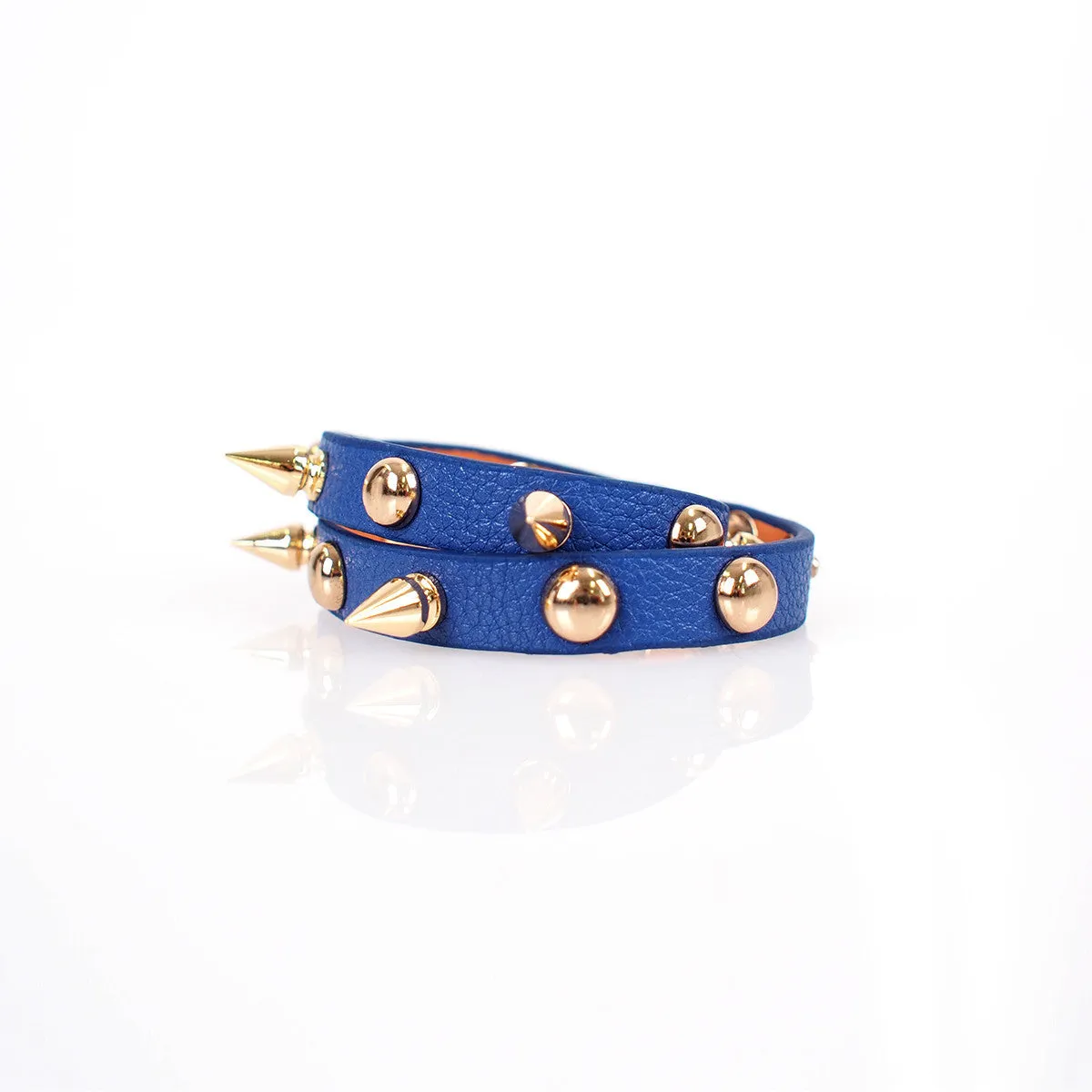 Blue Spike & Stud Bracelet