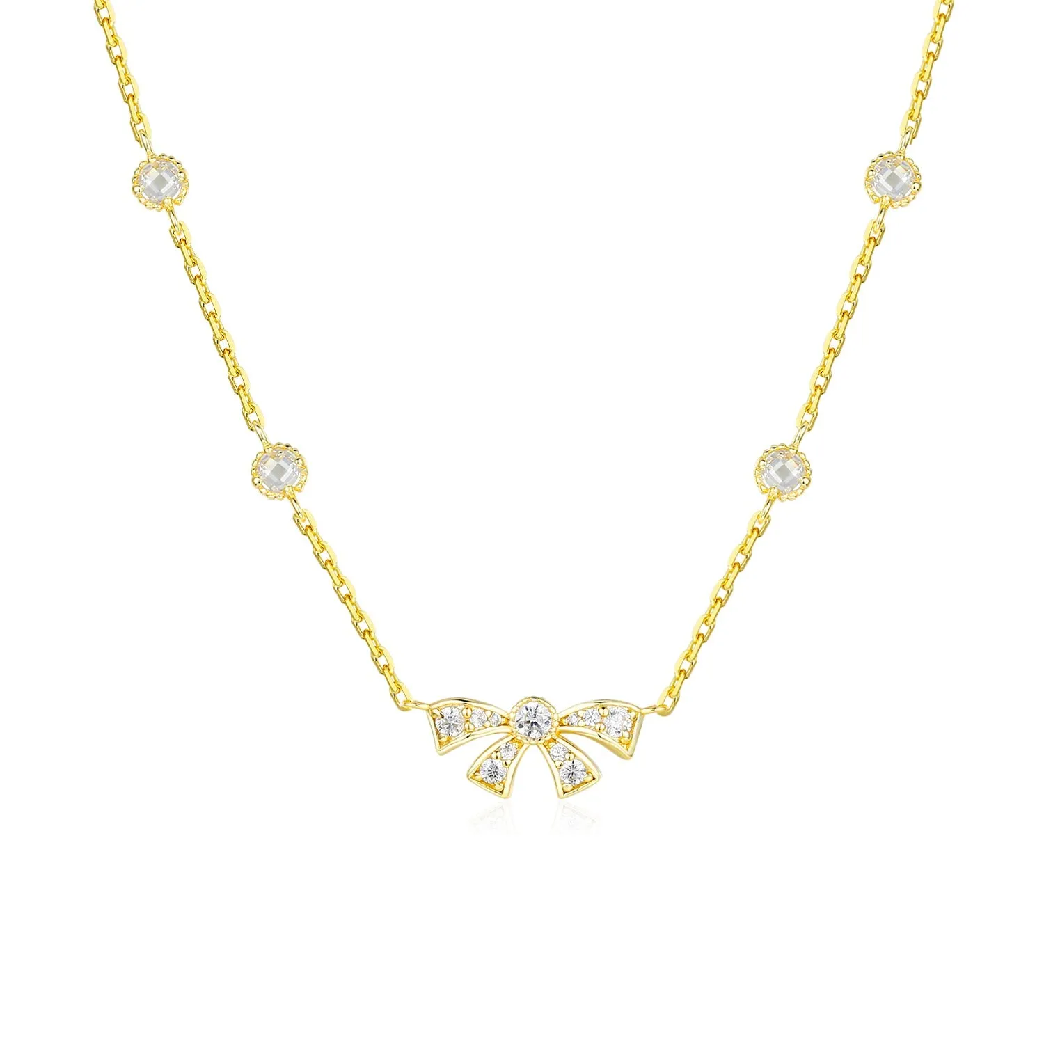 Bowtique Necklace (Yellow Gold)