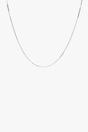 Box choker silver (36cm)