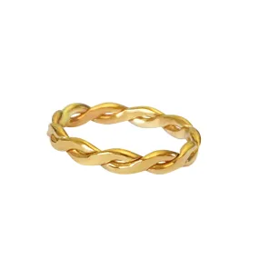 Braid Medium Gold Fill Toe Ring