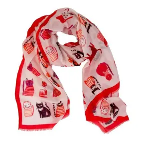 Cappy Cat Pink Scarf