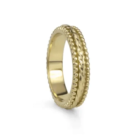 Chakra Yellow Gold Vermeil Spinning Anxiety Ring