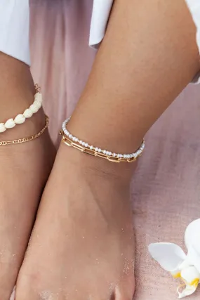 Chunky Gold Paperclip Chain Anklet - Hie