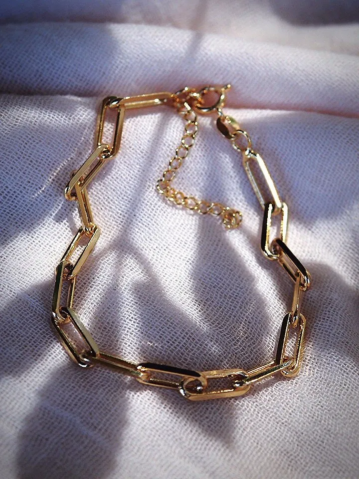 Chunky Gold Paperclip Chain Anklet - Hie