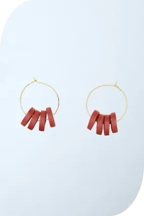 Clayton Bead Hoop Earrings