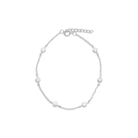 Cubic Zirconia Anklet