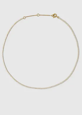 CZ Tennis Choker Gold