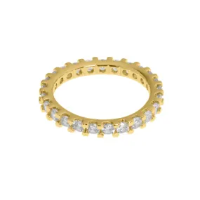 Daria - Thin Crystal Crown Ring