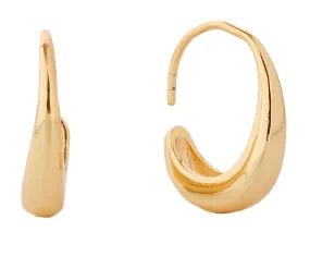 DJE310715 14K Wiry Open Hoop Earrings