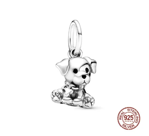 Dog Charm Collection Pandora Style Charms Sterling Silver Boston, Frenchie, Chi, Schnauzer, Puppy