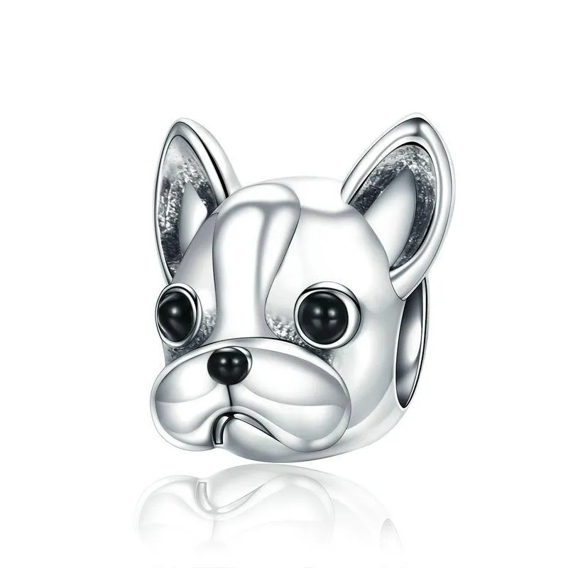 Dog Charm Collection Pandora Style Charms Sterling Silver Boston, Frenchie, Chi, Schnauzer, Puppy