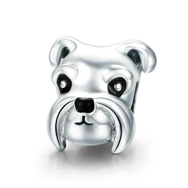 Dog Charm Collection Pandora Style Charms Sterling Silver Boston, Frenchie, Chi, Schnauzer, Puppy