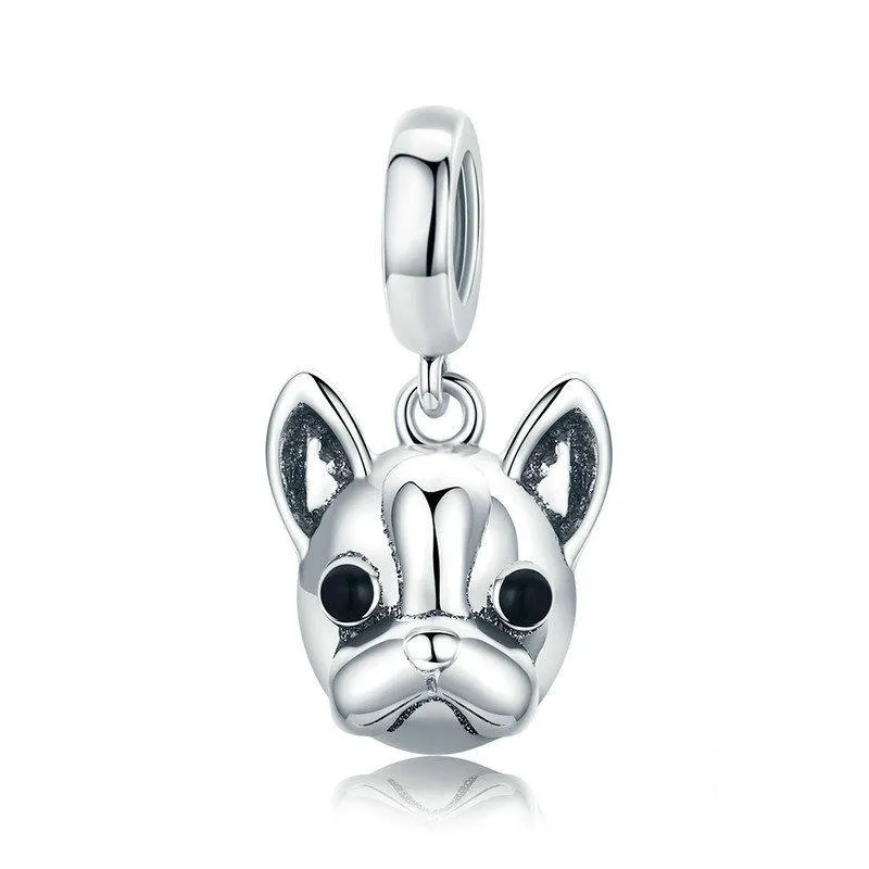 Dog Charm Collection Pandora Style Charms Sterling Silver Boston, Frenchie, Chi, Schnauzer, Puppy