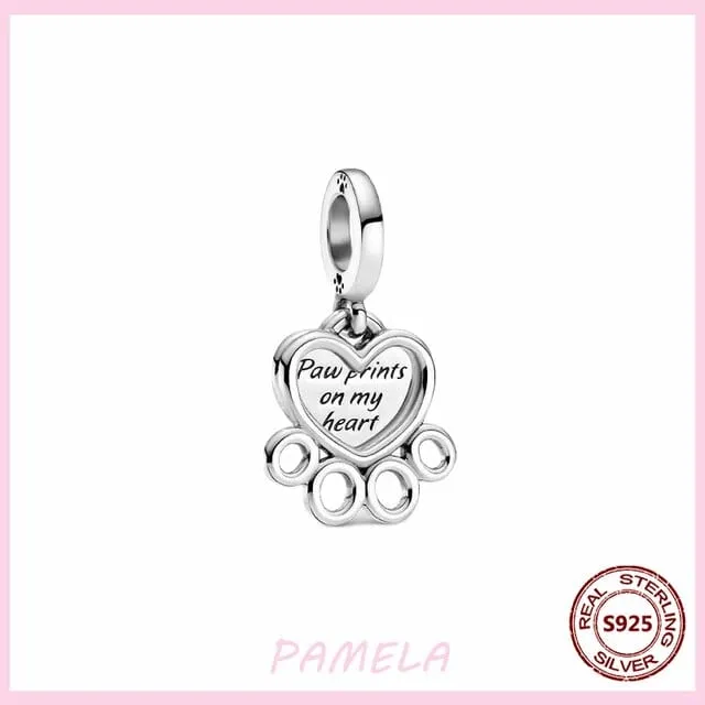 Dog Charm Collection Pandora Style Charms Sterling Silver Boston, Frenchie, Chi, Schnauzer, Puppy