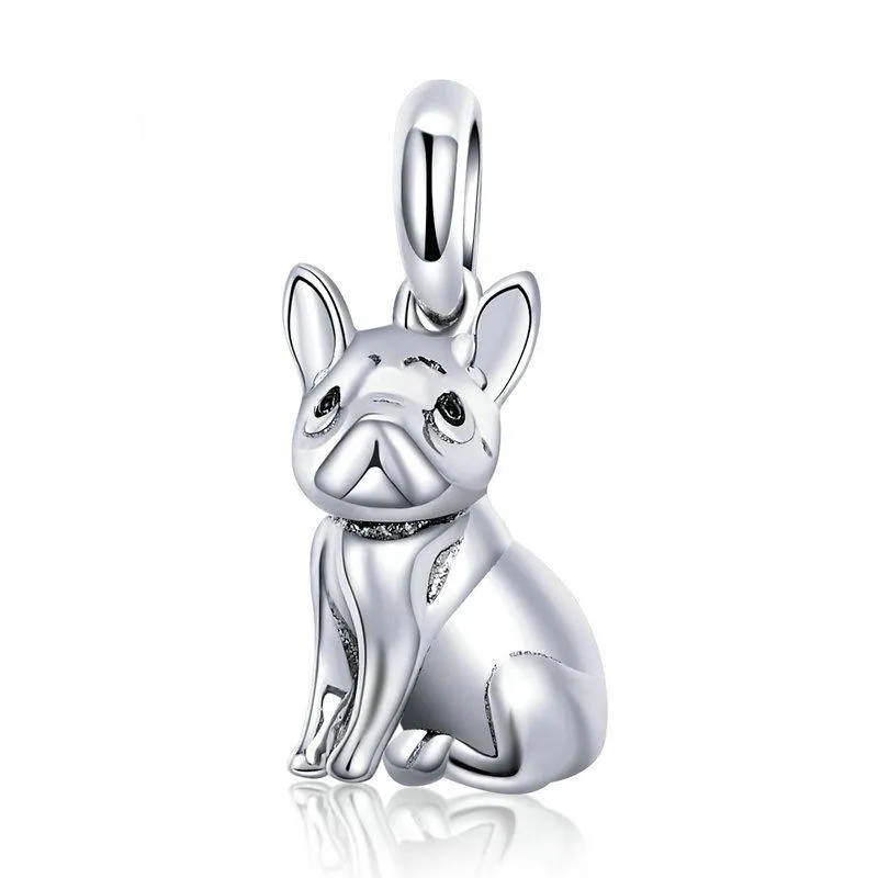 Dog Charm Collection Pandora Style Charms Sterling Silver Boston, Frenchie, Chi, Schnauzer, Puppy