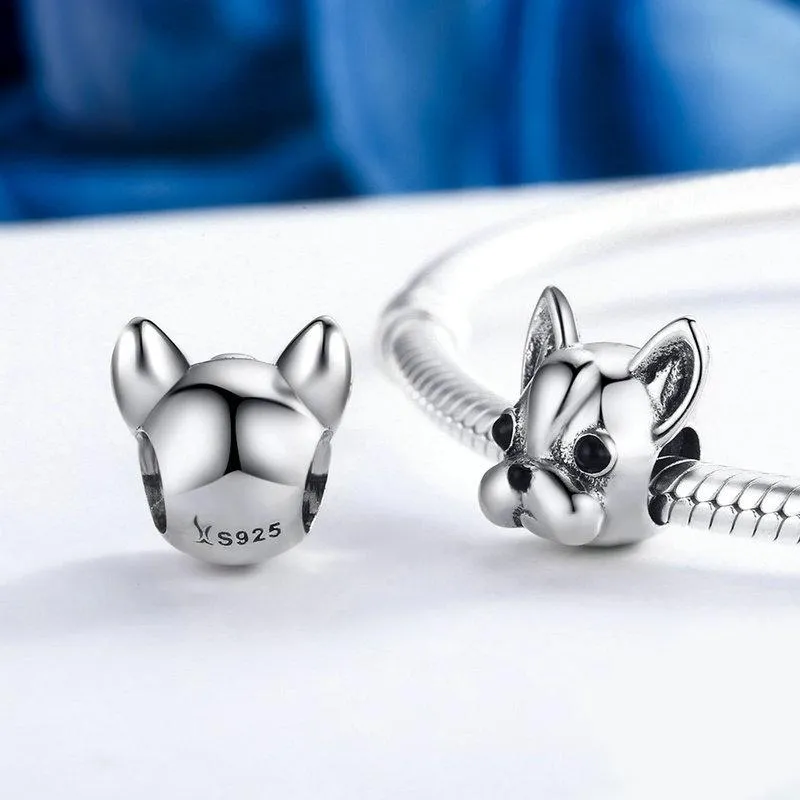 Dog Charm Collection Pandora Style Charms Sterling Silver Boston, Frenchie, Chi, Schnauzer, Puppy