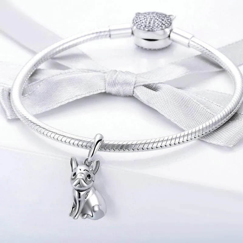 Dog Charm Collection Pandora Style Charms Sterling Silver Boston, Frenchie, Chi, Schnauzer, Puppy