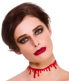 Dripping Blood Choker Gruesome Jewelry Accessory