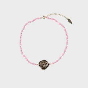 [EIREVE] Seasonless CANDY BALL ROSE CHOKER (PINK)