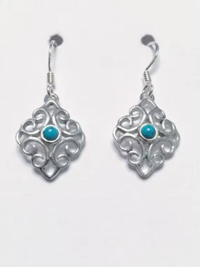 Filigree Turquoise Earrings