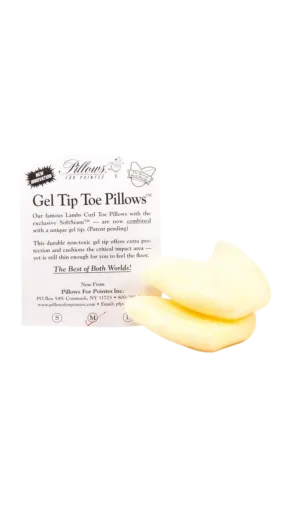 Gel Tip Lambs Curl Toe Pillow Toe Pad