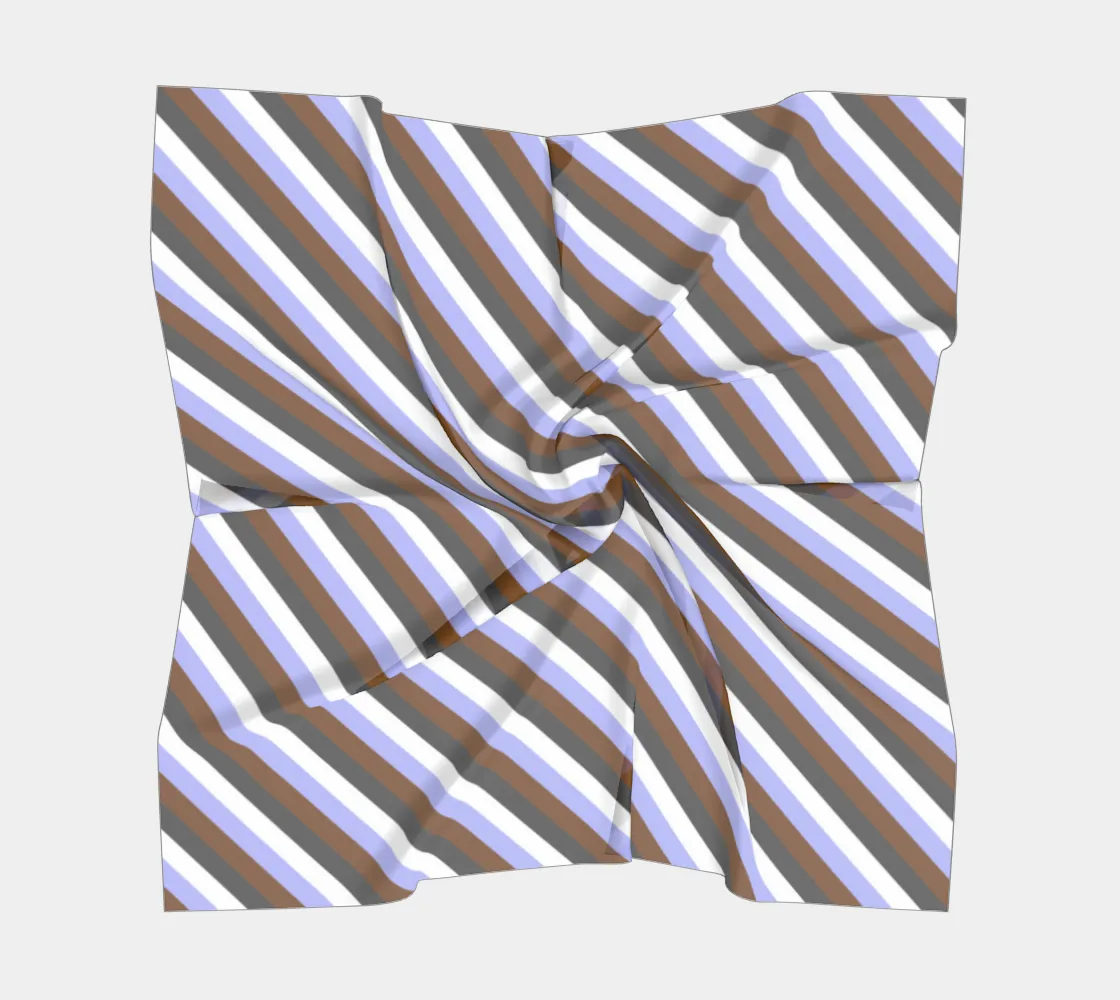 Gender Apathetic Striped  Square Scarf