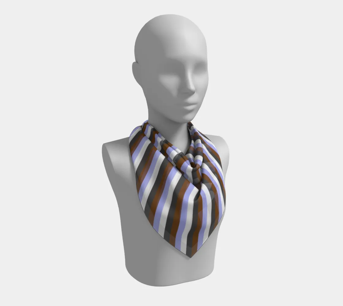 Gender Apathetic Striped  Square Scarf