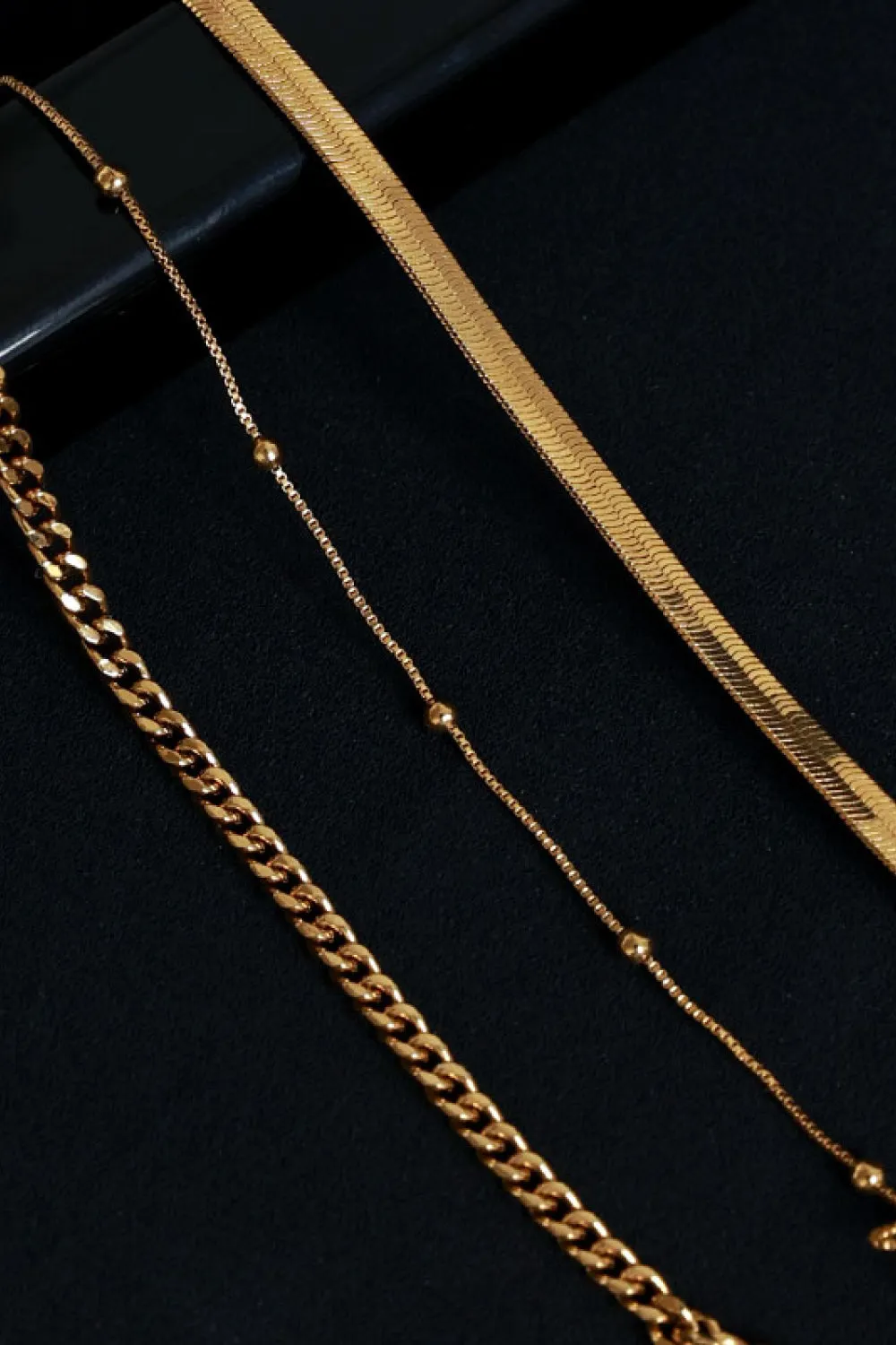 Gold-Plated Layered Anklet