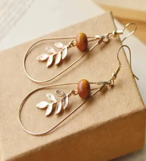 Gorgeous Leaf Water Drop Earrings