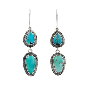 Gorgeous Tiered Kingman Earrings