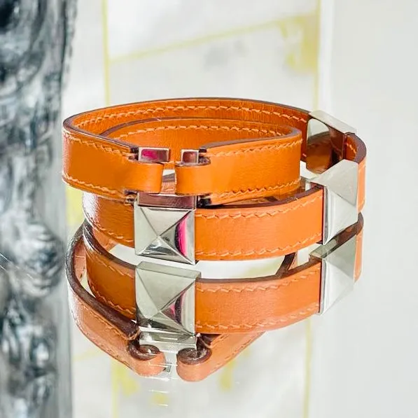 Hermes Multi Stud Medor Rockstud Wrap Bracelet