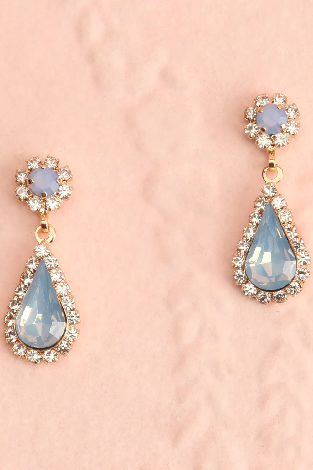 Ivest Blue | Crystal Earrings & Necklace Set