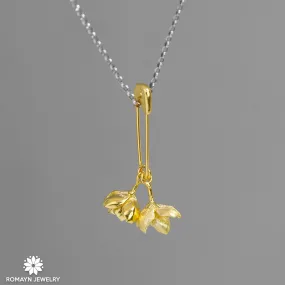 Jasmine Flower Pin Necklace